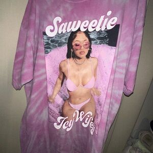 Saweetie Icy Wifey High Maintenance ICY GRL Rap Tie Dye XL
